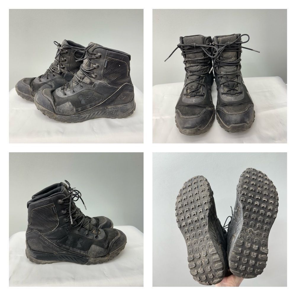 Under Armour Valsetz Rts black tactical boots men's 11.5 waterproof 3022138